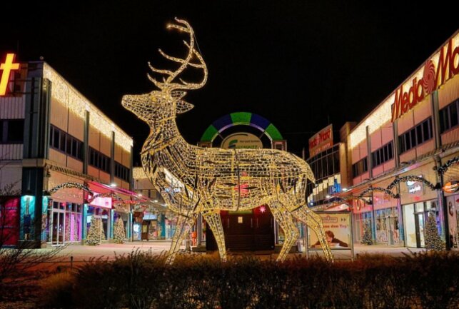 Weihnachtsstimmung: So schön funkelt es im Chemnitz Center - Das Chemnitz Center mit weihnachtlicher Deko. Foto: Harry Härtel