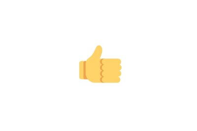 Der "Daumen nach oben"-Emoji ist auf Platz 4 und steht für Zustimmung oder Gutheißen. Aber Achtung:  In Russland, Griechenland, Frankreich, Australien und einigen anderen Ländern gilt der Daumen nach oben als eine obszöne, rüde Geste.
