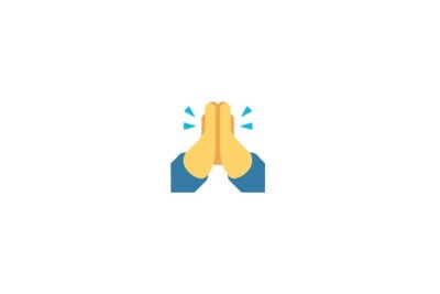 Dieses Emoji zeigt weder ein High Five, noch eine betende Person. Die aneinander gelegten Hände stammen aus der japanischen Kultur und sollen "Danke" ausdrücken. Das Emoji landet auf Platz 6. 