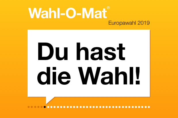 Wen soll ich wählen? Der neue Wahl-O-Mat ist online - Am 26. Mai findet in Deutschland die Europawahl statt. Seit heute kann mit dem Wahl-O-Mat die Übereinstimmung mit den verschiedenen Parteien getestet werden.