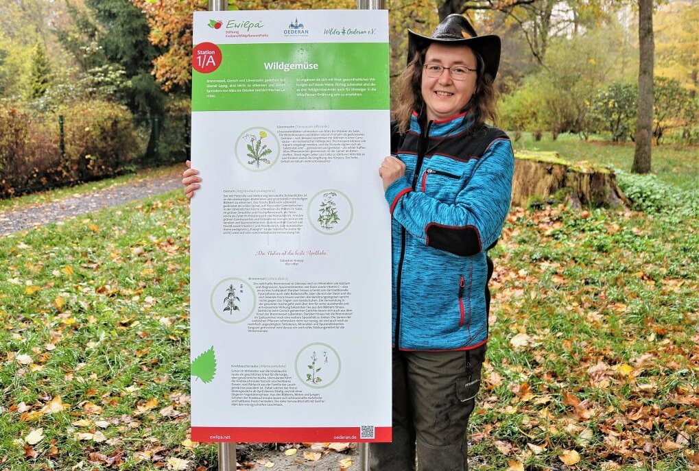 Wenn der Stadtwald einen Einkaufsgang ersetzen kann - Susanne Herklotz ist stellvertretende Vorsitzende des Vereins "WildesOederan". Foto: Knut Berger