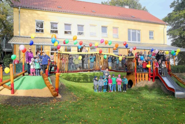 Die Kindertagesstätte "Schöne Aussicht" besteht seit 60 Jahren. Das wird gefeiert. Foto: Michel/Archiv