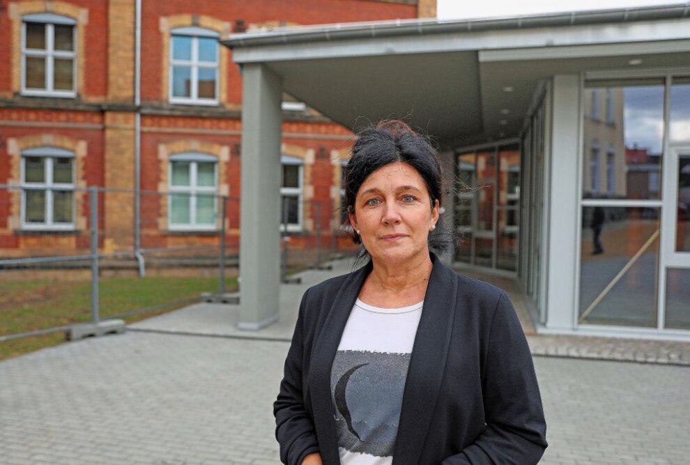 Bärbel Frühauf hat am Werdauer Gymnasium das Sagen. Foto: Michel