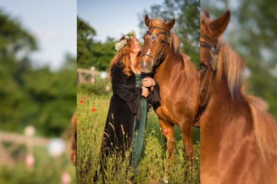 Wie eine Erzgebirgerin und ihr blindes Pferd das Unmögliche möglich machen - Ein Herz und eine Seele: Steffi und ihr blindes Pferd Magnum.