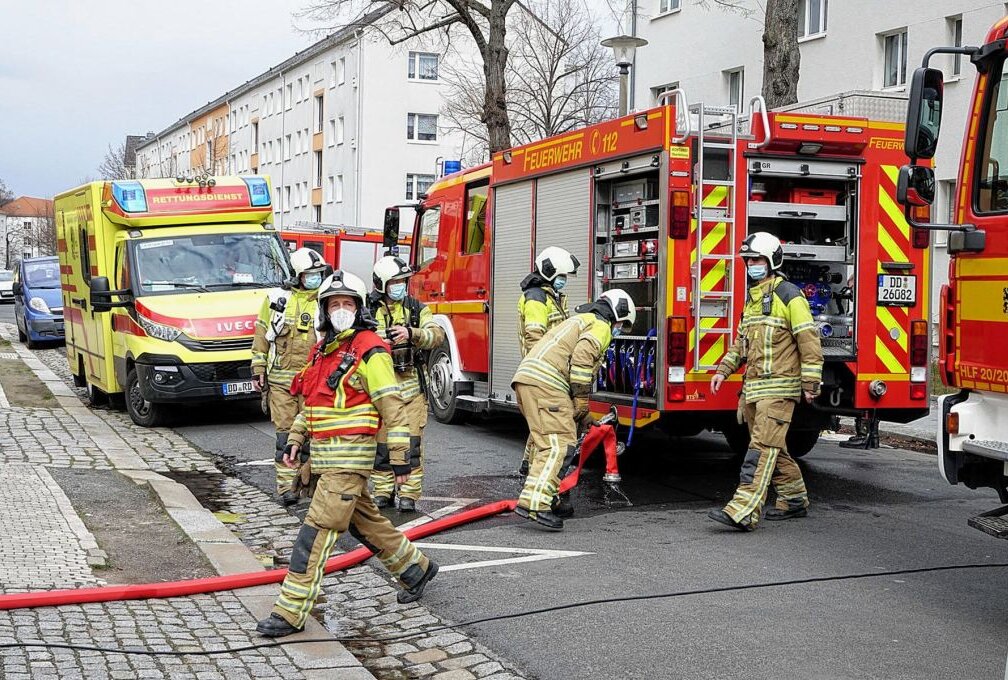 Wohnungsbrand in Dresden - Am Samstag kam es zum einem Wohnungsbrand in Dresden. Foto: Roland Halkasch