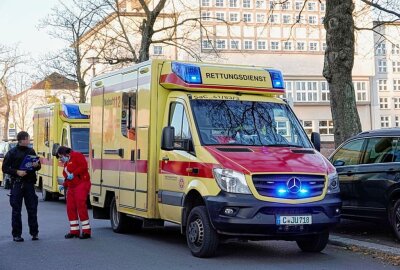 Wohnungsbrand in Gablenz: Frau schwer verletzt - Wohnungsbrand am Chemnitzer Sachsenring. Foto: Harry Härtel