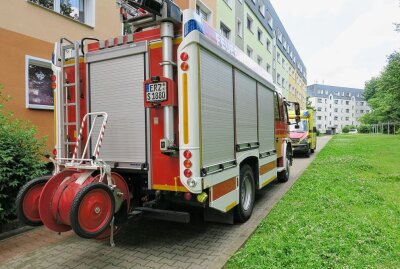 Wohnungsbrand in Schneeberg: Hoverboard in Flammen - Wohnungsbrand in Schneeberg: Hoverboard in Flammen. Foto: Niko Mutschmann