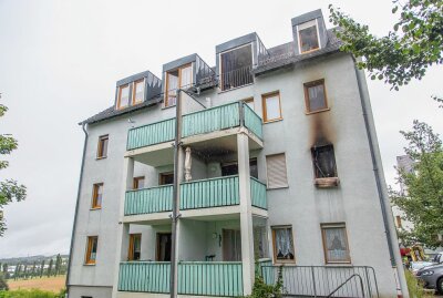 Wohnungsbrand: Rettung in letzter Sekunde - In Annaberg-Buchholz kam es zu einem Wohnungsbrand. Foto: André März