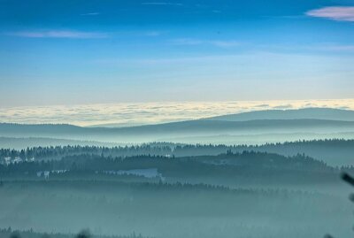 Wundervolle Inversionswetterlage im Erzgebirge - Wundervolle Inversionswetterlage im Erzgebirge. Foto: Bernd März
