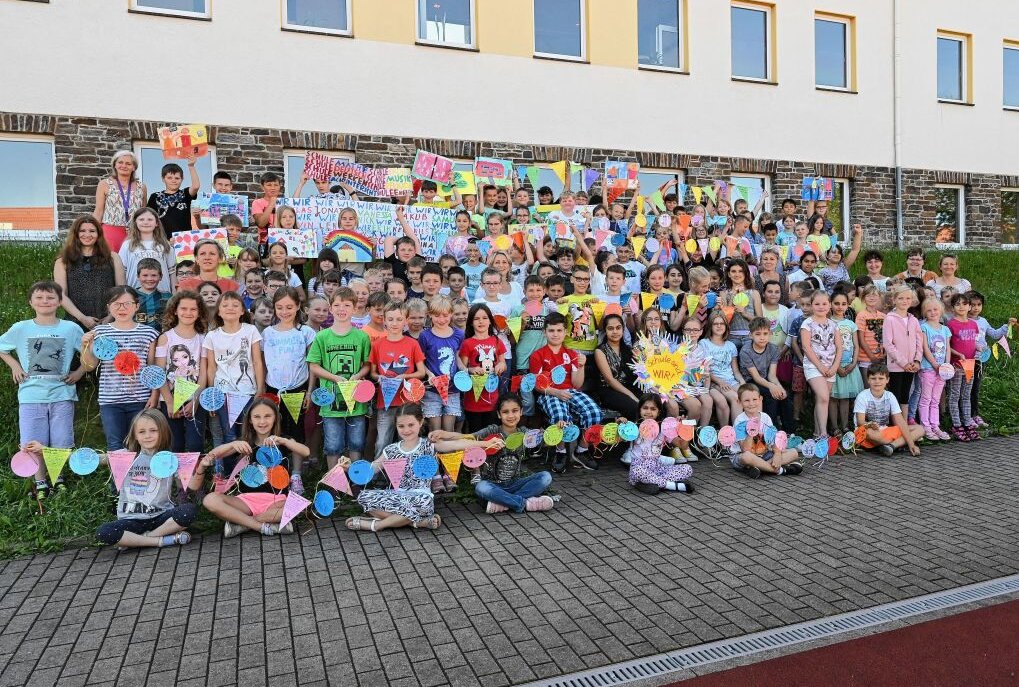 Zeller Schüler an sachsenweiter Aktion beteiligt - Die Grundschule Aue-Zelle hat sich an der sachsenweiten Aktion "Schülern eine Stimme geben" beteiligt. Foto: Ralf Wendland