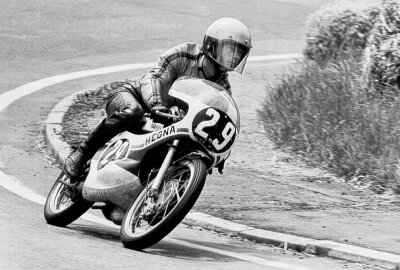 Zum 80. Geburtstag von Kent Andersson - 1972 fuhr Kent Andersson auf dem Sachsenring auf den dritten Platz. Foto: Günter Geyler / Archiv Thorsten Horn