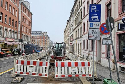 Zwei neue Baustellen bremsen Chemnitzer Autofahrer aus - Auf dem Chemnitzer Sonnenberg gibt es zwei neue Straßensperrungen. Foto: Harry Härtel