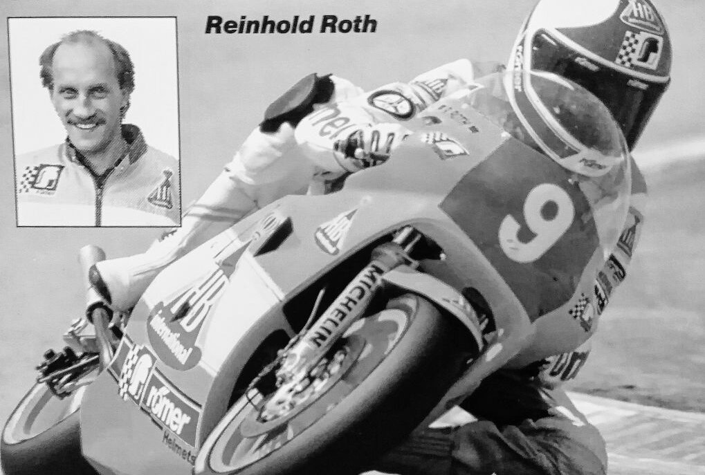 Reinhold Roth fuhr in dem dramatischen Rennen 1990 in Rijeka vor dem Sturz die schnellste Runde. Repro: Thomas Fritzsch/PhotoERZ