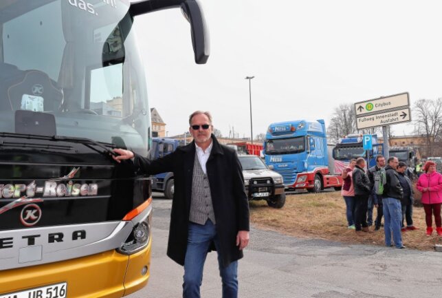 Zweites "Berggeschrey": Erneuter Unternehmerprotest im Erzgebirge - Busunternehmer Udo Burkert aus Sehma engagiert sich im Berggeschrey Annaberg. Foto: Ilka Ruck/Archiv